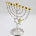 thumbnail image 5 of Candelabro tradicional clásico Hanukkah Menorah de 9 ramas, portavelas, artesanía de Metal para decoración del hogar, Festival de Año Nuevo, 5 of 5