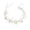White, variant on mdesiwst Fairy Girl Headband Bright Color Imitation Pearls Flower Decor Princess Hair Hoop Party Crown Hair Accessory