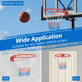 thumbnail image 5 of 18 Inch Basketball Rim Replacement with All-Weather Net & Mounting Hardware - Heavy Duty Metal (19" Outer Diameter)  CY, 5 of 8