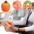 thumbnail image 1 of Juguete Para Apretar Para Niños 4 juguetes antiestrés con forma de zanahoria y conejo,ideales para apretar y jugar,con diseño sensorial,perfectos para rellenar cestas de Pascua (rojo). Rkxzt, 1 of 9