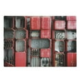 thumbnail image 1 of Industrial Cutting Board, Fuse Cabinet Close up Photo Industrial Type Junction Cables Box Electricity, Decorative Tempered Glass Cutting and Serving Board, Large Size, Red White Grey, by Ambesonne, 1 of 1