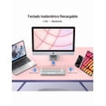 thumbnail image 4 of Paquete Teclado Y Mouse Inalámbrico Ugreen 25178 Español Bluetooth 2.4GHz Rosa, 4 of 7