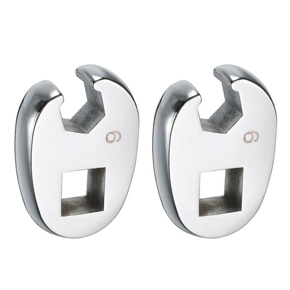 Uxcell 2 Pieces Drive Crowfoot Wrench 3/8" Drive 9mm Metric Flare Nut Crowfoot Wrench