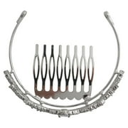 Believe by Brilliance Fine Silver Plate Cubic Zirconia Mini Crown Tiara