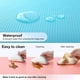 thumbnail image 4 of Paquete de 8 forros para refrigerador, 17.7 x 12 pulgadas, alfombrillas para forro para refrigerador, lavables, para estantes de refrigerador, para estantes de vidrio, cajones de armarios de cocina, manteles individuales de plástico impermeables, 4 colores Ormromra WMZL-2159-1, 4 of 6