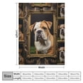 thumbnail image 4 of ARISTURING English Bulldog Blanket for Girls Boys Kids Silky Soft Plush Throw Blanket for Couch Bed Sofa, Cute Small Cozy Warm Baby Toddler Blankets for Daycare Preschool Naptime, 4 of 6