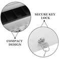 thumbnail image 3 of ELAYARD Locking Cash Box Iron Money Case For Daily Transactions 1 Set, 3 of 8