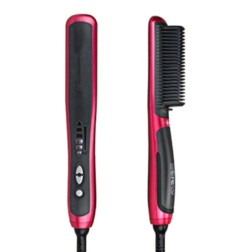USB Cordless Hair Straightener Comb Ceramic Hair Straightener Brush Travel  Portable Chargeable Hair Curler  Walmartcom