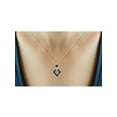 thumbnail image 6 of 1.00 Carat T.G.W. Tanzanite And Black White Diamond Accent 14k Gold Over Silver 3-Piece Jewelry set, 6 of 7