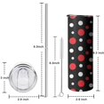 thumbnail image 7 of Red & White Dots Skinny Tumbler 20oz - Double Wall Vacuum Insulated Tumbler- Birthday Gifts for Mom Sister Friends Women, 7 of 7
