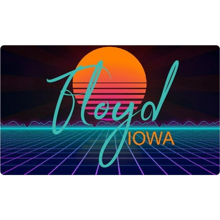 

Floyd Iowa 4 X 2.25-Inch Fridge Magnet Retro Neon Design