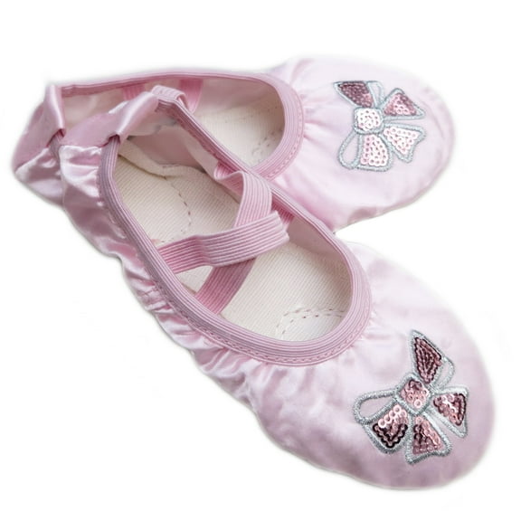 Wenchoice Pink Satin Ballet Shoes Girl'S Kid 8