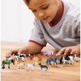 thumbnail image 5 of Sienon 12 Piezas Mini Figuras de Animales de Granja Figuras de Granero de Ganado Realistas de plástico Juguetes Adorno de Pastel de Granja en Miniatura Juego de Aprendizaje Educativo para niños pequeñ, 5 of 5
