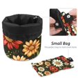 thumbnail image 4 of PhooArto Travel Cosmetic Bags Barrel Makeup Bag, Multifunctional Toiletry Bucket Bags Round Organizer Storage Pocket, Skull Daisy Floral Pattern, 4 of 6