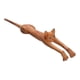 thumbnail image 1 of Rascador de espalda YONGSHENG en forma de gato de madera 19 pulgadas, 1 of 5