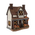 thumbnail image 7 of 2026 New Double Chimney LED Fall Farmhouse Cottage, 5.9" Hand-Painted Resin Harvest Pumpkin Village House, Rustic Autumn Thanksgiving Home Decor, 7 of 7