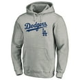 thumbnail image 2 of Men's Gray Los Angeles Dodgers Team Lock Up Wordmark Pullover Hoodie, 2 of 3