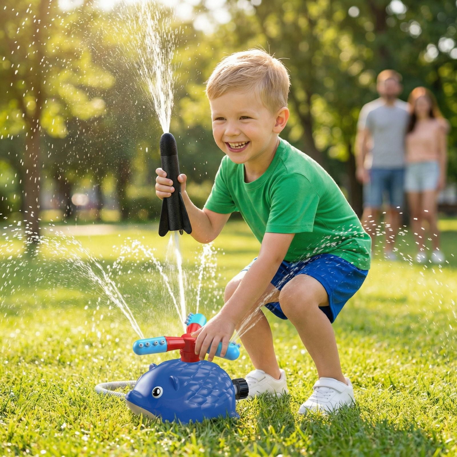 Hedgehog Water Sprinkler for Kids, Summer Outdoor Garden Lawn Water Spray Toy, Fun Water Play Toys for Backyard Swimming Pool Bath Time Toddlers Boys Girls