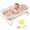 Pink+Net, variant on HENG Co. Baby Bathtub for Infants to Toddler with Drain Plug, Unisex Kids Bathtub for Newborn 0-36 Month (Pink+Floating Mat)