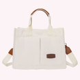 thumbnail image 3 of Bolso Mano Pana Bolso Hombro Informal Bolso Hobo para Mujer Gran Capacidad (blanco), 3 of 9
