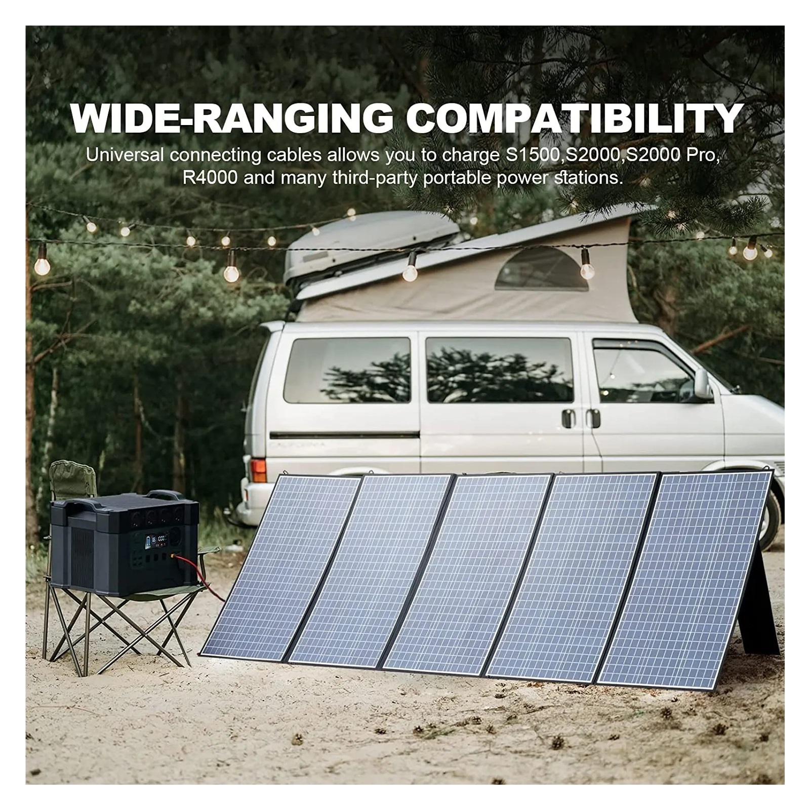 Single crystal solar panels Portable Foldable Waterproof Solar 400W / 200W / 140W / 100W / 60W Panels For Outdoor Camping RVS Outdoor solar panel