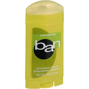 BAN Solide Non Parfumé 2.6 OZ par BAN