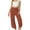 Orange, variant on Htigea Girls Linen Pants Summer Pants Kids High Waisted Pants for Girls with Pockets Black,8 Years