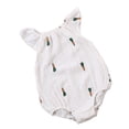 thumbnail image 2 of Aunavey Newborn Baby Girl Flying Sleeve Bodysuit Cartoon Romper Jumpsuit Cute Summer Outfits, 2 of 6