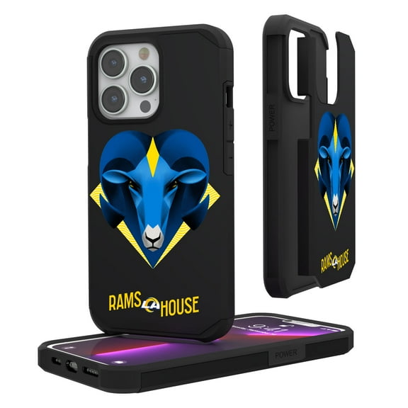 Keyscaper Black Los Angeles Rams iPhone Rugged Case
