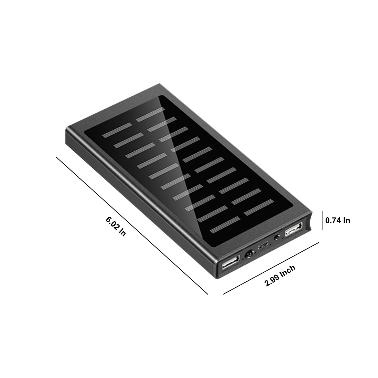 Portable Charger, Gaqring 20000mAh Power Bank With Fast Charging, High Capacity External Battery Pack For Smartphones Tablets Outdoor Travel Emergency LED Light, Black