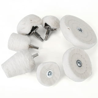 7pcs Car Polishing Buffing Pads Polisher Aluminum Alloy Stainless Steel Mop  Wheel Drill Kit 