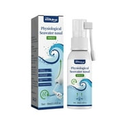 Physiologic seawater nasal spray, A nasal spray with saline solution cleans the nasal environment in all directions and relieves nasal discomfort
