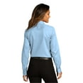 thumbnail image 2 of Port Authority LW808 Ladies Long Sleeve SuperPro React Twill Shirt , Strong Blue, S, Womens Button Down Shirts, 2 of 4