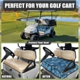 thumbnail image 4 of Yuyamidu Christmas Golf Cart Seat Covers with 4 Front Pockets Blue Snowflake Golf Cart Seat Towel Blanket Club Car Seat Cushion Covers, 4 of 7