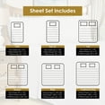 thumbnail image 6 of Superior 4-Piece Classic White Cotton Blend Sheet Set, California King, 6 of 6
