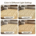 thumbnail image 3 of ODIKA 4'x6' Beige Floral Art Nouveau Design Washable Area Rug Elegant Botanical Motif with Ornate Borders for Home Office, Under Desk, Non-Slip Chair-Friendly, Flatwoven, 3 of 3