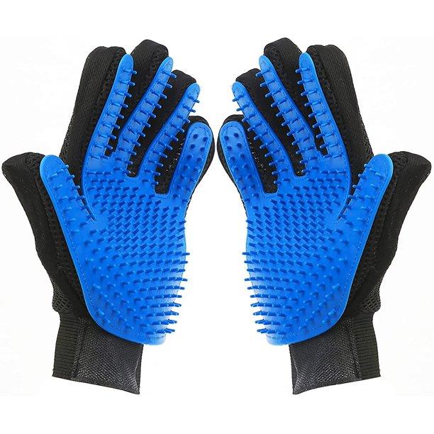Guantes para el aseo de mascotas, Guantes para gatos, Guantes para perros, Accesorios para gatos, Guantes para el aseo de gatos, Guantes para el aseo de gatos, Guantes para perros (verde (1 par)). Afortunado Sencillez