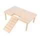 thumbnail image 5 of Plataforma de madera para hámster con escalera, escaleras de aterrizaje para mascotas, muebles pequeños para jaulas de mascotas. S, 5 of 9