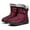 Red, variant on AUXDIQ Winter Boots Mens Womens Walking Boots Warm Fur Lined Boots Outdoor Snow Boots