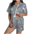 thumbnail image 2 of Vetsdori Shorts & Top Pajamas Sets for Women Button up PJS Homewear Lightweight,2 Pieces Womens Pajamas Pj Sets, 2 of 7