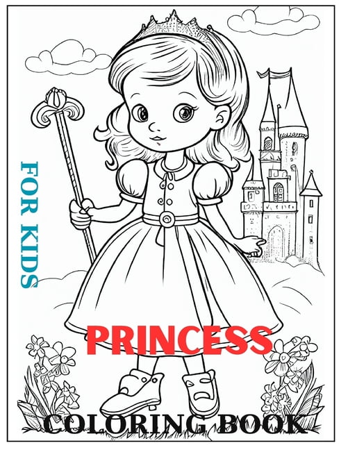 Disney Princess Color by Number Activity Book - 8 Crayons