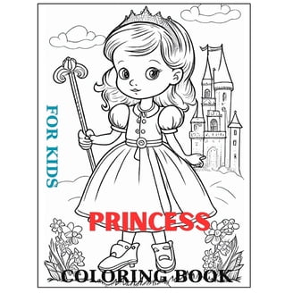 Disney Princess Color by Number Activity Book - 8 Crayons