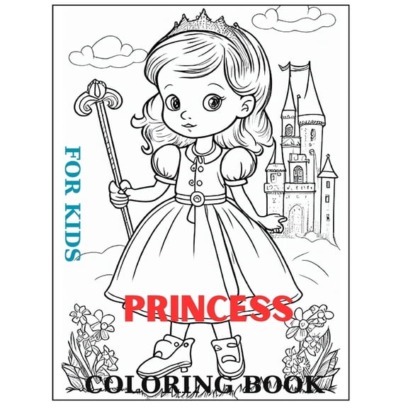 Princess Coloring Book for Kids, (Paperback)