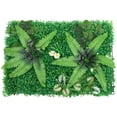 thumbnail image 1 of Panel de pared de planta de seto Artificial, plantas de pared artificiales, estera de planta decorativa, decoración de pared de fondo verde, 1 of 7