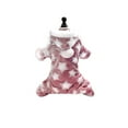 thumbnail image 2 of Star Moon Print Puppy Dog Fleece Warm Winter Coat Jumpsuit Pet Hooded Pajamas, 2 of 8