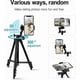 thumbnail image 5 of Smartphone Stand, iPhone Stand 42 inch 106 cm Lightweight Aluminum, Smartphone Stand for Camera (Black), 5 of 5