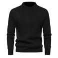 thumbnail image 2 of Men's Mock Neck Sweater Long Sleeve Ribbed Knit Slim Fit Casual Pullover Top, 2 of 9