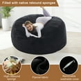 thumbnail image 5 of Pixafog 3ft Bean Bag Chair for Adults with Filling,Memory Foam Lazy Beanbag Sofa with Removable Washable Flannel Cover, 5 of 10
