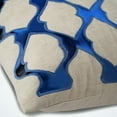 thumbnail image 2 of Blue Euro Pillow Covers 26x26 inch (65x65 cm), Linen European Pillow Covers, Abstract, Pattern, Moroccan, Trellis, Lattice, Applique, Modern Euro Size Pillow - Web Designing, 2 of 3