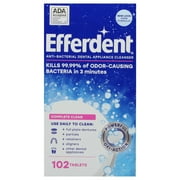 Efferdent Retainer & Denture Cleaner Tablets, Complete Clean , 102 Count